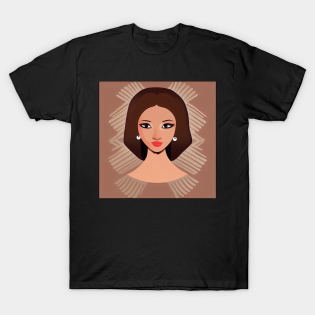 Beatiful latina girl T-Shirt by artsyworldart